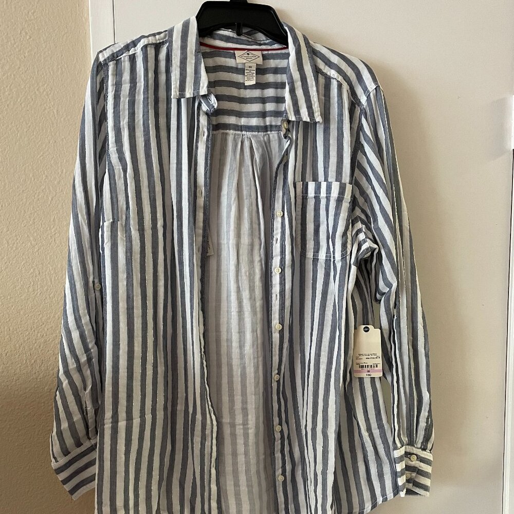 Women's shirt with silver sparkle - never worn